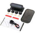 Car Tyre Pressure Monitor Solar TPMS Tire Pressure Monitoring System Temp Warning Fuel Save 4 External Sensors Set Accessories